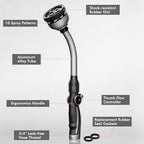 RESTMO Watering Wand Heavy Duty, 15-Inch Long Hose Nozzle Sprayer - Image 2