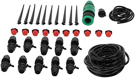 10m 8/11 Hose Adjustable Drippers Tee Kit Garden Automatic Watering Drip Irrigation System - Image 3