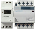 Electrodepot 50 Amp 4 Pole 7 Day, 24 Hrs Programmable Timer 220/240V Control Time Switch by Electrodepot