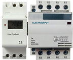Electrodepot 50 Amp 4 Pole 7 Day, 24 Hrs Programmable Timer 220/240V Control Time Switch by Electrodepot