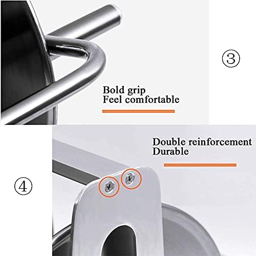 Stainless Steel Hose Reel with Lid - Wall Mounted/Portable Garden Water Hose Reel Set for Lawn, Farm, Patio - Durable Steel Construction - Image 5