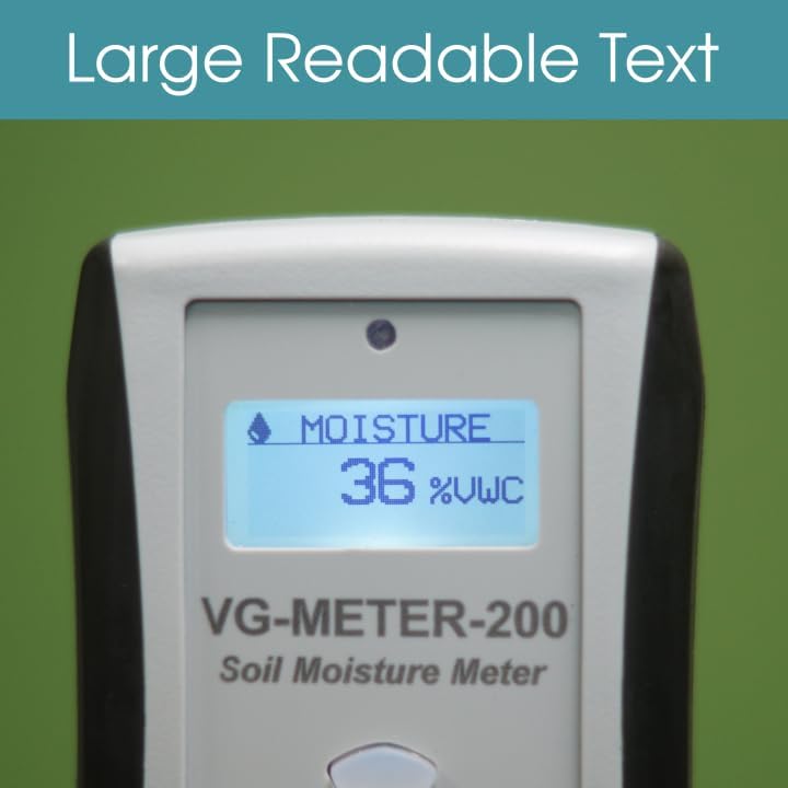Professional Grade Digital Soil Moisture Meter with Dielectric Probe, Highly Accurate, Probe Will Never Corode, Graphical Backlit Display, Rugged Easy Grip Hand Held Case - Image 6