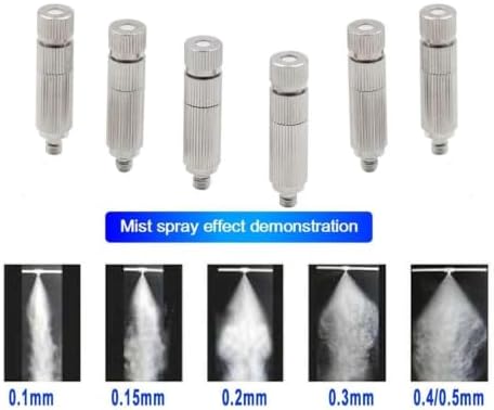 10pc 0.1MM~0.8MM 10 Pcs High Pressure Misting Mist Nozzle - Image 4