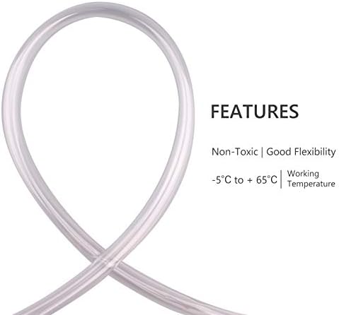 DERNORD PVC Tubing 1/2"ID X 5/8"OD Flexible Clear Vinyl Hose 100 Feet for Food Grade - Image 5