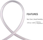 DERNORD PVC Tubing 1/2"ID X 5/8"OD Flexible Clear Vinyl Hose 100 Feet for Food Grade - Image 5