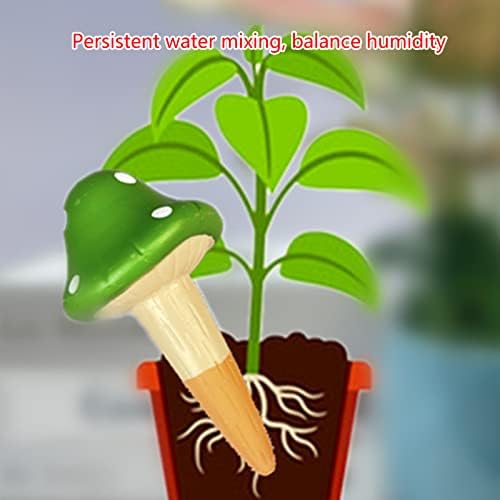 4pcs Mushroom Plant Watering Spikes Indoor Outdoor Water Stake for Plant Automatic Drip Irrigation Reservoir Automatic Waterer for Chickens - Image 4