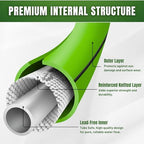 100ft Garden Hose 5/8”, Flexible Water Hose with Swivel Grip, Kink Resistant and Leakproof Brass Fittings for Lawn, Garden & Car Wash - Image 2