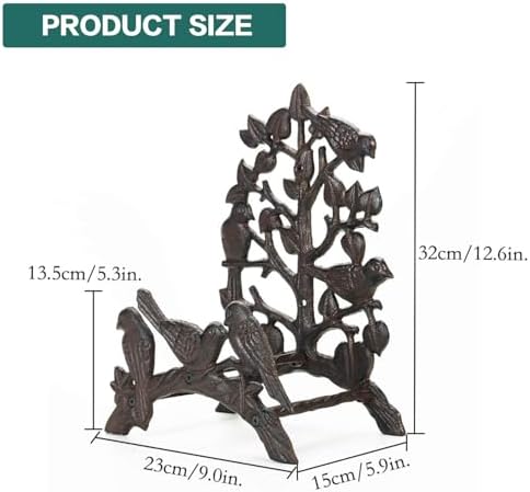 Sungmor Heavy Duty Cast Iron Hose Holder,Garden & Yard Decorative Birds Wall Mounted Hose Butler,Water Pipe Holds,Rack,Hanger,Antique Wall Decorations - Image 5
