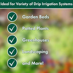 Eaton Brothers 1/4 Inch Drip Irrigation Tubing 500 ft – Flexible Blank Irrigation Hose for Drip Irrigation Systems, UV-Resistant Garden Irrigation Line for Raised Beds and Greenhouses - Image 5
