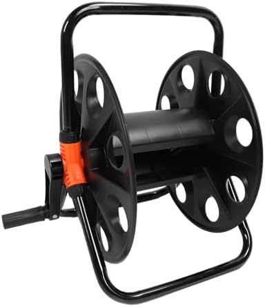 Diyeeni Heavy Duty Garden Hose Reel Freestanding Retractable 164ft Water Hose Holder, Metal Winder for Lawn Yard, Durable Garden Organizer with Hand Crank for 1/2 Inch Pipe - Image 3