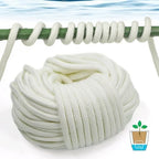 10m White Potted Water Absorbent Polyester Rope Self Watering Wick Cord, for DIY Round Automatic Waterer Soil Moisturizing Part(Length 10m(Dia 6mm)) - Image 4