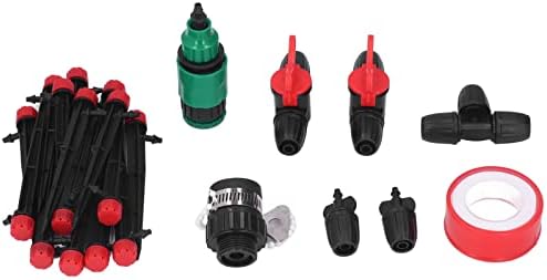 Omabeta Micro Drip Irrigation System Efficient Watering Kit for Garden and Lawn, DIY Misting Watering System for Home Gardening and Greenhouses, Plastic Material - Image 6