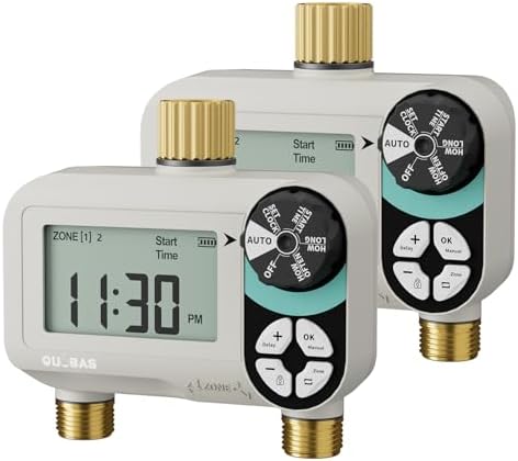 QUOBAS Zero Pressure Water Timer, Brass Sprinkler Timer for Garden Hose by Unknown