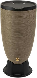 RTS Home Accents 50-Gallon Newport Rain Barrel with Stand and Removable Lid, Sandstone Color by RTSCompaniesInc