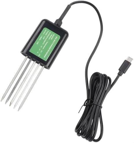 7-in-1 USB Soil Tester PH E-C for moisture for temperature Humidity NPK Nutrient Analysis Meter IP68 Waterproof Probe for Android Devices Agriculture and Plant Care - Image 7