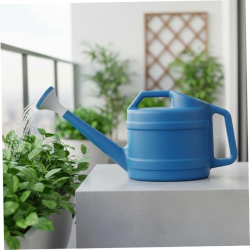 Plastic Watering Can, 1 Gallon Garden Watering Can with Detachable Long Spout for Indoor & Outdoor Plants, Blue, Plastic - Image 7