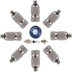 70PCS High Pressure Brass Misting Nozzles Outdoor Anti-drip Fogging Spray Head Outdoor Cooling Misting System Nozzle, UNC 10/24 Brass Misting Nozzles, 0.004-0.039" Orifice(0.1MM) by Melairy