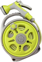 12M/39FT Garden Hose Set with Integrated Storage – 14mm Diameter Flexible Plastic Water Hose with Multi-Pattern Spray Nozzle for Lawn Irrigation, Yard Watering, and Outdoor Plant Care,Green by Fogun