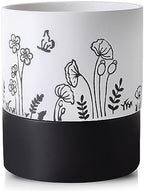 Nihow Self Watering Pots for Indoor Plants,6 Inch,White,Hand Painting by Nihow