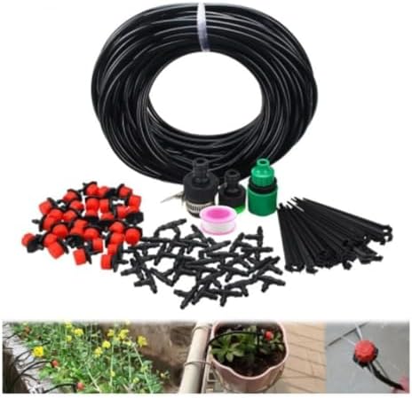 Ship Accessories 5M-30M Drip Irrigation System Plant Watering Set Watering Kits Adjustable Drippers for Irrigation Garden Watering Irrigation Accessories(15M) by Unknown