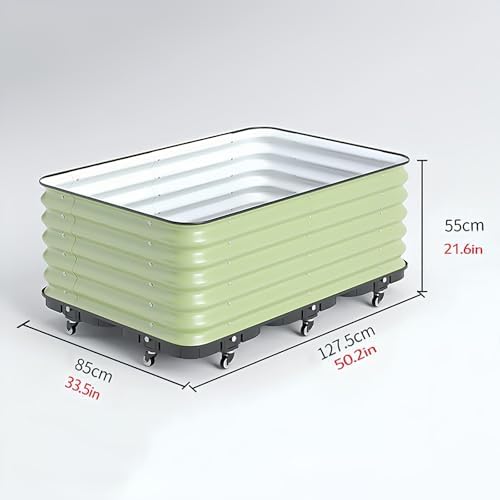 Patio Flower Plant Planter Box, Vegetables Planting Container, for Vegetable Planter Grops Garden Outdoor Patio(H55CM,85X127.5cm) - Image 2