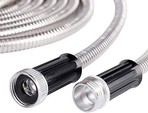 Beaulife Metal Garden Hose 50 ft Flexible No Kink Lightweight RV Drinking Water Hose Extension Leader Hose Heavy Duty Outdoor - Image 3