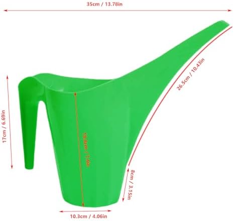 Greensen 2L Plastic Watering Can for Indoor Outdoor Plants, Long Spout Lightweight Leakproof, with Side Handle for Flowers Succulents Bonsai - Image 3