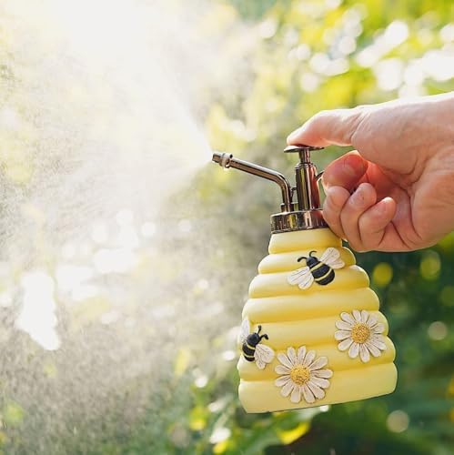 QUQUQ Indoor Outdoor Watering Plants 320ML Cute Bee Type Plant Misters for Inside Spray Bottle with Top Spritzer Watering Can Watering Equipment - Image 3
