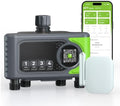 4-Zone Garden Irrigation Controller with Timed Watering & Rain Delay, App Controlled Electronic Hose Tap for Efficient Sprinkler System & Lawn Care by Unknown