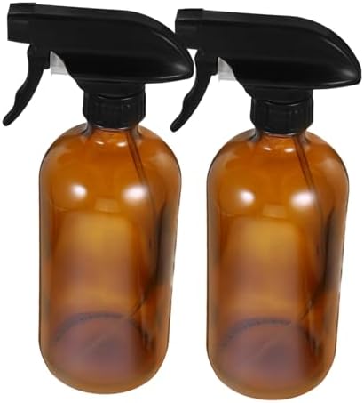 2 Pack 500ml Refillable Glass Spray Bottles for Plants by TOGEVAL