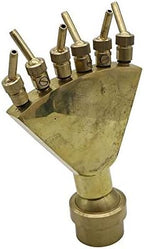 Xiaochen Lawn Irrigation Garden Watering with Valve Garden Landscape Pond Sprinklers Brass Adjustable 1.5" Phoenix Tail Shaped Fountains Spray Head Scattering Nozzles (Color : 1.5 inch) - Image 6