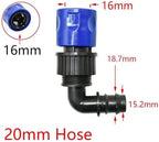 Ship accessories Quick Connector Nipple EURO 3/4'' Threaded Barb Adapter for 4/8/16/20/25/32mm PE Hose Pipe Garden Drip Irrigation Watering Irrigation accessories(Orange) - Image 2