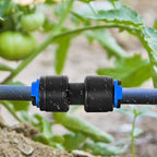 40 Pack 1/4" Drip Universal Straights Fitting Connectors,Quick Connect Universal Drip Irrigation Tubing Coupling Valve,Fitting for Sprinkler or System Parts & Connectors - Image 6