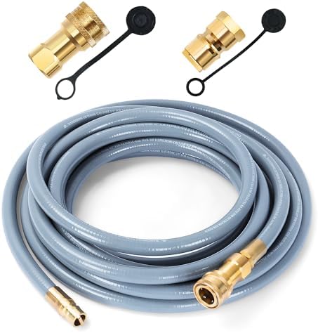 GENMAX GMNGK 25 Ft 1/2 Inch CSA-Certified Natural Gas Hose with Quick-Connect Fittings for Most Generators, BBQs, Grills & NG Appliances by GENMAX