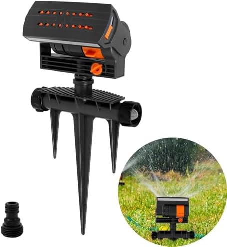 1/2pc 16 Hole Lawn Water Sprinkler Uniform Watering Oscillating Grass with Adjustable Spray Filter Garden Irrigation(2pcs) - Image 2