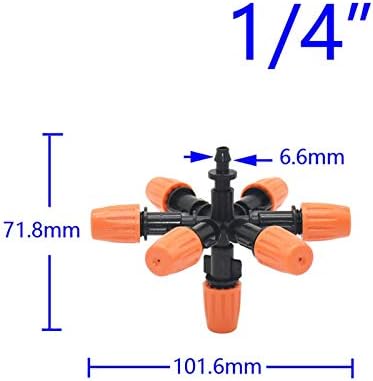 Garden Misting Sprinkler Nozzle Anti Drip Atomizing Irrigation Connector - Image 2
