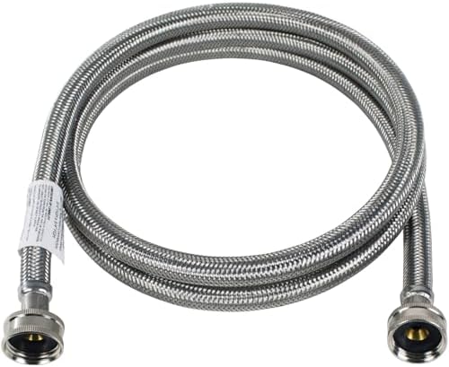 Certified Appliance Accessories Braided Stainless Steel Steam Dryer Installation Kit with 6-foot Fill Hose, 1-foot Inlet Adapter Hose, and Y-Connector - Image 2