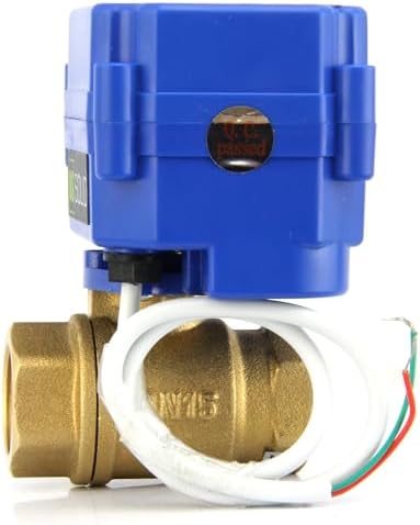 U.S. Solid Motorized Ball Valve- 1" Brass Ball Valve with Standard Port, 9-24V AC/DC and 2 Wire Auto Return Setup (Pack of 12) - Image 3