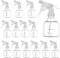 24 Pcs 8 oz Small Sprayers, Dual Scales Plastic Spray Bottles, Refillable Empty with Adjustable Nozzles, Leak-Proof Storage Bottles for Cleaning, Gardening, Hair Care by Unknown