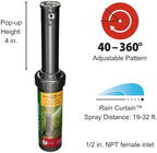 Rain Bird 32SA/4PKS Simple Adjust 32SA Gear Drive Rotor, Adjustable 40° - 360° Pattern, 19' - 32' Spray Distance, 16-Pack - Image 2