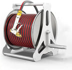 30m Garden Hose Reel, Hose Reel Storage Rack, Metal Wall/Floor Mount Hose Reel with Crank and Dust Cover by Unknown