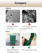 13.2-264 gal Collapsible Rain Barrel, Portable Water Storage Tank, Rainwater Collection System Downspout, Water Catcher Container with Filter Spigot Overflow Kit(White,0.6x0.7m/200L/52.8gal) - Image 5