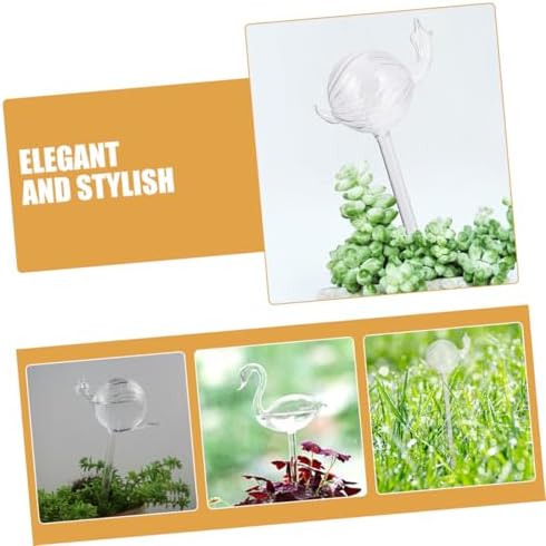 Kisangel 2pcs Automatic Self-Watering Plant Spikes for Indoor Plants, Glass Water Dripper Stakes, Home Garden Irrigation Device for Potted Greenery and Balcony Planters - Image 7