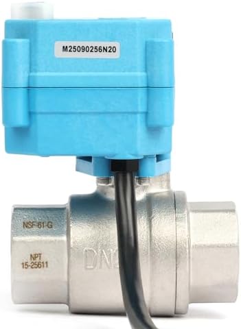 U.S. Solid 3/4 inch NPT 304 Stainless Steel Motorized Ball Valve - Plastic Electrical Ball Valve, 2 Wire Auto Return, AC 110~230V, Normally Closed, IP67, NSF Certified - Image 5