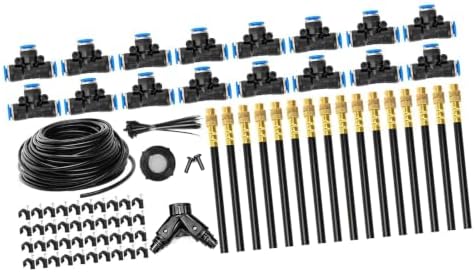 Garden Watering Set, 360 Degree Brass Nozzles, ABS, 100ft Set - Image 4
