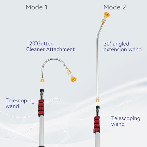 M MINGLE 20 FT Telescoping Pressure Washer Wand, 4000 PSI - Image 4
