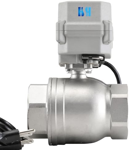 2" DN50 110-230VAC Normally Closed CF8/Stainless Steel 304 Manual Override Motorized Electrical Ball Valve With U.S. Plug - Image 4