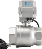 2" DN50 110-230VAC Normally Closed CF8/Stainless Steel 304 Manual Override Motorized Electrical Ball Valve With U.S. Plug - Image 4