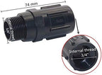 Leak-proof pipe hose fittings Preset Pressure Regulators with 3/4" FHT x MHT Hose Thread Reduces Incoming Water Pressure 15PSI To 45PSI Garden Watering 10 Pcs ( Color : 45PSI , Diameter : 3/4'' ) - Image 3