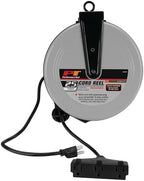 Performance Tool W2272 Retractable Cord Reel for Outlet Extension in Workshops and Home, Black/Gray, 25 feet - Image 2